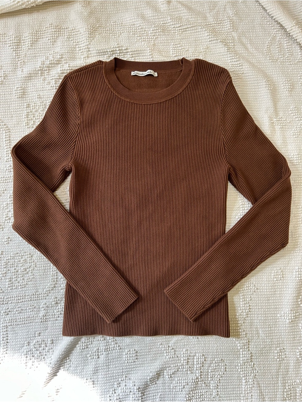 Abercrombie Ribbed Sweater - Brown